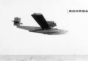 Rohrbach-Flugboot "Ro. III", vor der Landung : Technikgeschichte | Maschinenbau | Verkehrswesen | Luftfahrzeuge | Flugzeuge