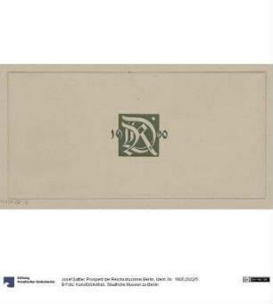 Prospekt der Reichsdruckerei Berlin