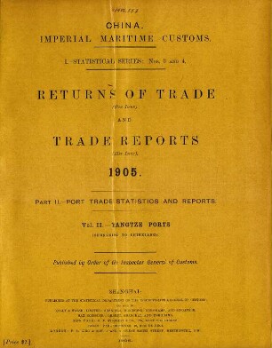 Vol. II. Yangtze ports. (Chungking to Chinkiang)