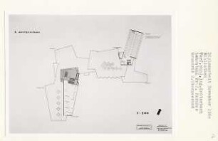 Bibliothek, Berlin-Mitte (Diplomarbeit bei Bernhard Hermkes): Grundriss 2. Obergeschoss 1:200