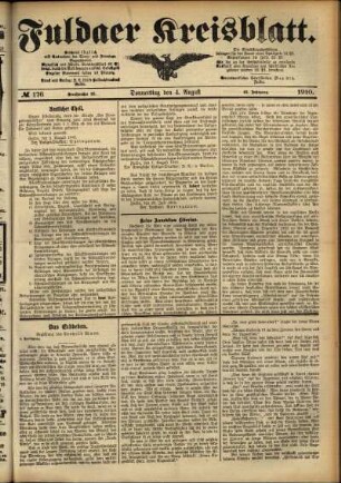 Ausgabe vom Donnerstag, den 04. August 1910.