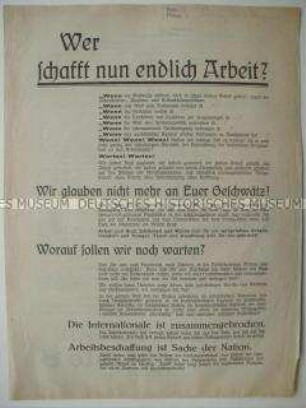 Wahlflugblatt der NSDAP zur Preußischen Landtagswahl 1932