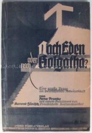 Streitschrift zur Situation der deutschen Arbeiterbewegung nach den revolutionären Ereignissen 1919