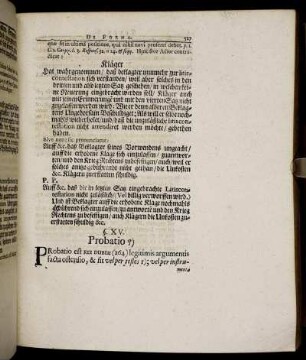 §. XV. Probatio.