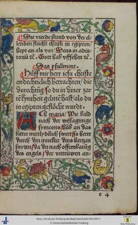 Die vierde stund von der ellenden Flucht christi …