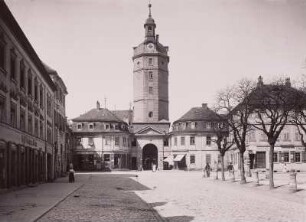 Ansbach, Herrieder Tor : Ansbach. Herrieder Tor und Wohnhäuser, Maximilianstraße 1 und 2