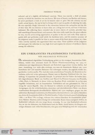 11: Ein unbekanntes französisches Tafelbild