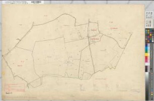 Altahlen (Ahlen), Flurbereinigung Altahlen, Bl.17 Zuteilungskarte Altahlen Flur 17