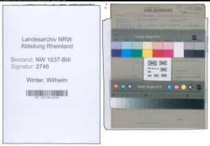 Entnazifizierung Wilhelm Winter , geb. 02.12.1896 (Ingenieur)