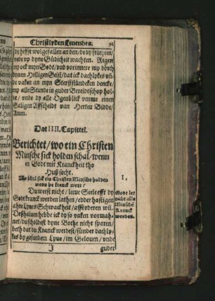 Dat IIII. Capittel. Berichtet/ wo ein Christen Minsche ...