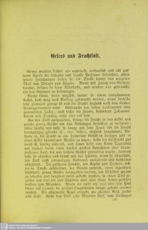 Gelees und Fruchtsaft