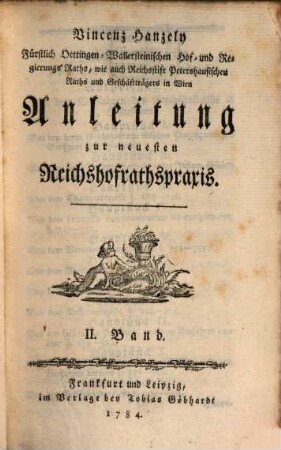Anleitung zur neuesten Reichshofrathspraxis, 2