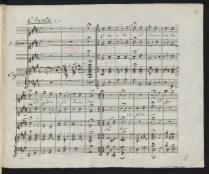 O beata et benedicta; Coro femminile, org; A-Dur; MWV B 22