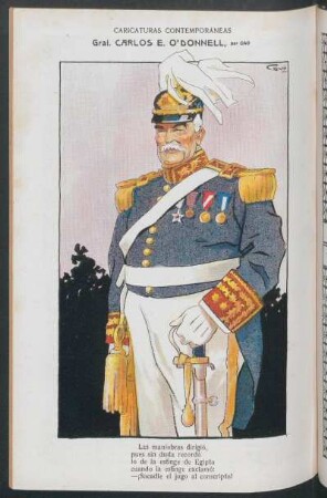 Gral. Carlos E. O'Donnell : Carticatura contemporáneas