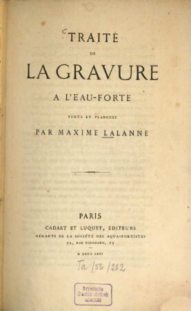 Traité de la gravure à l'eau-forte