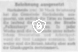 Belohnung ausgesetzt
