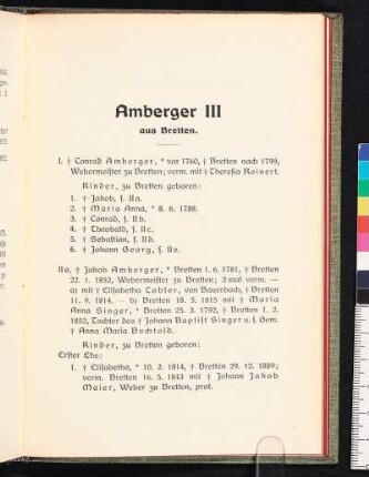 Amberger III aus Bretten.