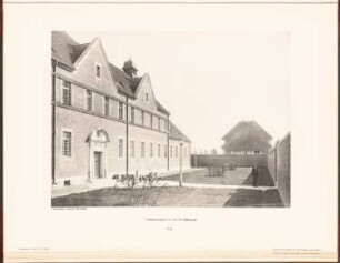 Irrenhaus, Berlin-Buch: Ansicht Verwahrungshaus und Pflegehaus (aus: Neubauten der Stadt Berlin, Bd. VII, 1908)