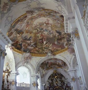 Martyriendarstellungen der Kirchenheiligen Anianus und Marinus — Glorie des Benediktinerordens
