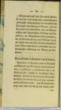 Botanik und Oekonomie von Taurien