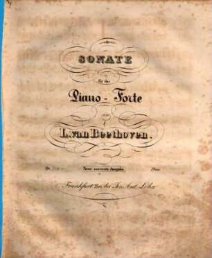 Sonate für das Piano-Forte : op. 31,1