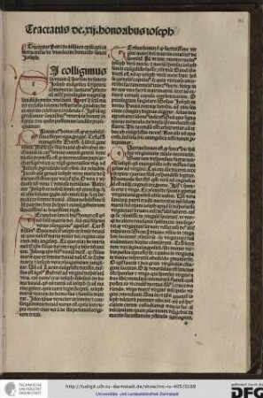 Tractatus Petri de Ailliaco episcopi Cameracensis de duodecim honoribus sancti Joseph.