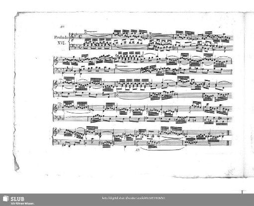 Prelude [und] Fuga XVI.