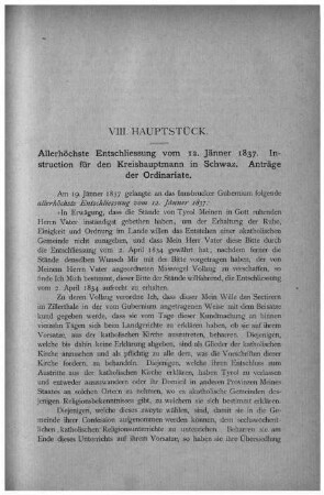 VIII. Hauptstück