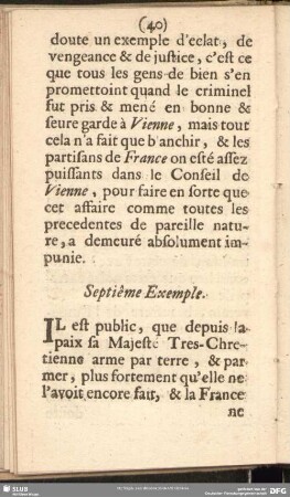 Septiême Exemple