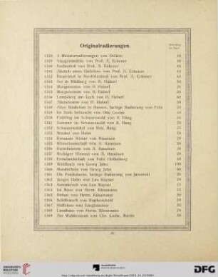 Originalradierungen (Nr. 1338 - 1387)