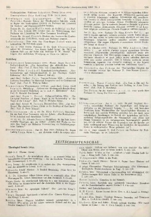 Zeitschriftenschau