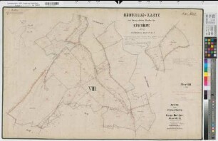 Dorlar (Schmallenberg), Separation Kirchilpe, Brouillonkarte Flur VIII und IX