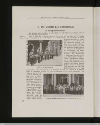 11. Die militärischen Formationen