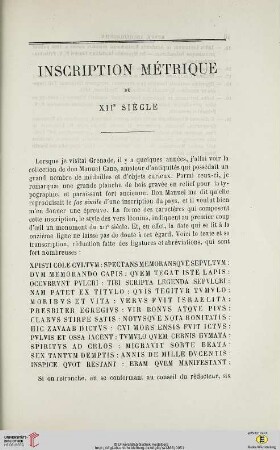 N.S. 13.1866: Inscription métrique du XIIe siècle
