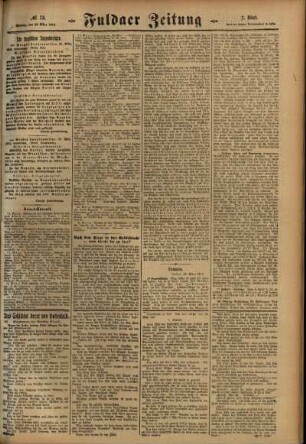 Zweite Ausgabe vom Montag, den 29. März 1915.