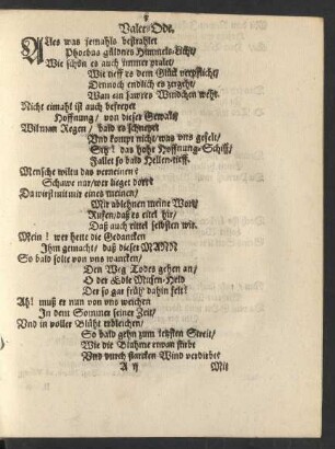 Valet-Ode