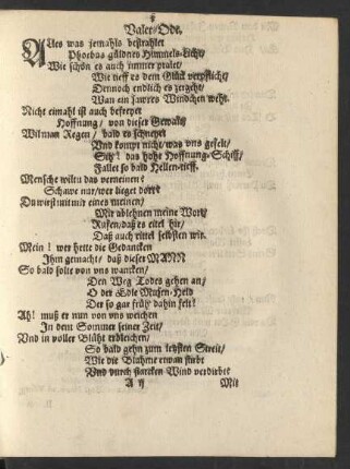 Valet-Ode