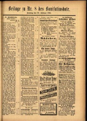 Zweite Ausgabe vom Sonntag, den 24. Februar 1895.