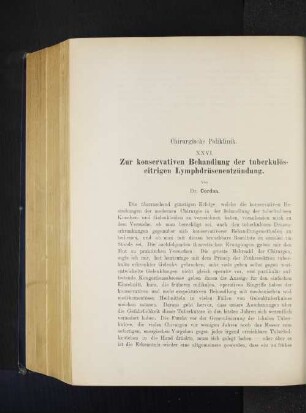 Chirurgische Poliklinik.
