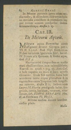 Caput III. De Meteoris Aqueis.