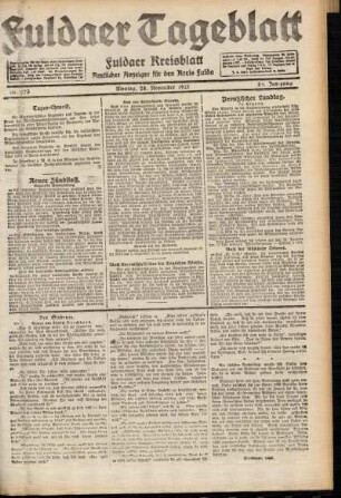 Ausgabe vom Montag, den 28. November 1921.