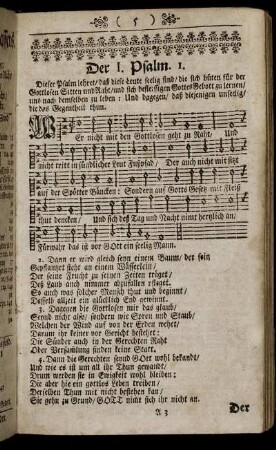 Der I. Psalm. - Der XXX. Psalm.