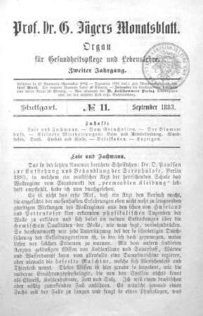 Laie und Fachmann.