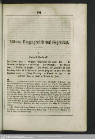 Löbaus Vergangenheit und Gegenwart