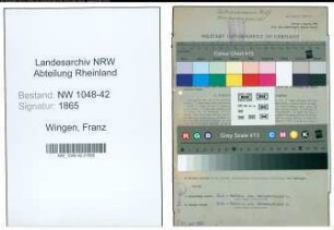 Entnazifizierung Franz Wingen , geb. 20.11.1904 (Anwalt)