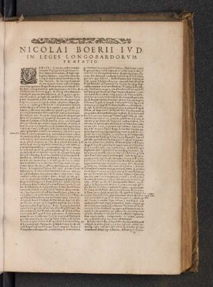 Nicolai Boerii Iud in Leges Longobardorum