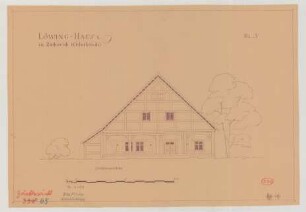 Zäckerick (Kreis Königsberg/Neumark): Löwing-Haus. Straßenansicht