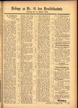 Zweite Ausgabe vom Sonntag, den 14. Oktober 1894.