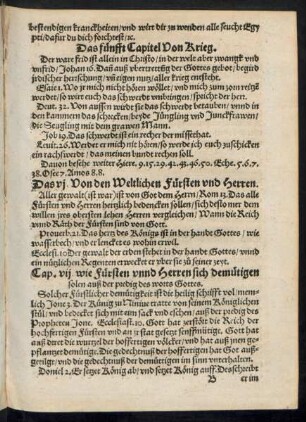 Das fünfft Capitel Von Krieg.