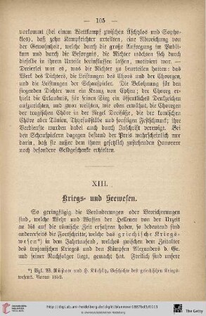 XIII. Kriegs- und Seewesen